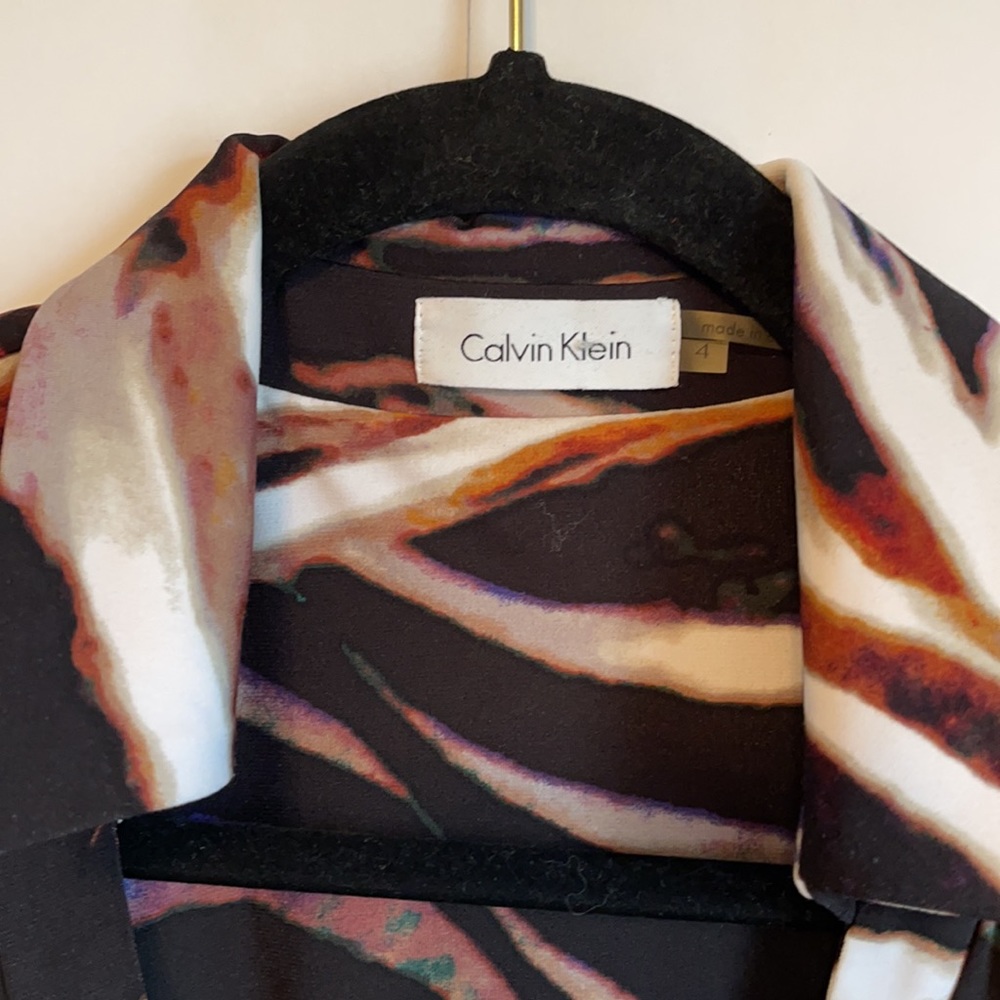 Calvin Klein Multicolor Wrap Dress - Picture 5 of 6